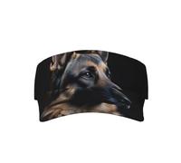 YOFIEN Gorra de béisbol con Perro Sentado Mirando a la Mujer, Viseras para el Sol para Hombre, Sombreros y Gorras para Mujer.