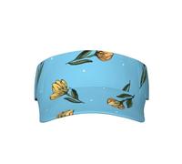 YOFIEN Gorra de béisbol con Tulipanes Amarillos Dibujados a Mano para Mujer y Hombre. Visores para el Sol. Sombreros y Gorras para Mujer.