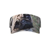 YOFIEN Gorra de béisbol Divertida con la Frase Mírame, Perro Pug para Mujeres y Hombres. Visores para el Sol. Sombreros y Gorras para Mujer.
