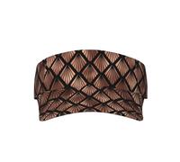 YOFIEN Gorra de béisbol Negra con abanicos Art Déco en Oro Rosa para Mujer y Hombre. Visores para el Sol. Sombreros y Gorras para Mujer.