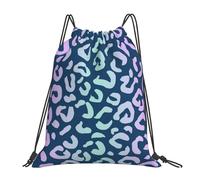 YOFIEN Mochila con cordón resistente al agua, con diseño de leopardo, guepardo o jaguar, ideal para deportes y gimnasio, para mujeres y hombres.