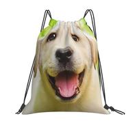 YOFIEN Mochila con cordón resistente al agua para cachorros de Labrador Retriever, ideal para mujeres y hombres, ideal para deportes y gimnasio.