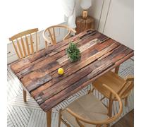 YOFIEN Paneles de Madera con Textura para Pared y Suelo, rectangulares, de 1,5 m, Impermeables, con Borde elástico y Protector a Prueba de derrames.