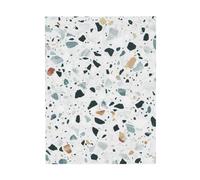 YOFIEN Pósters decorativos de pared con diseño de mármol terrazo en tonos pastel para dormitorio. Láminas decorativas de 30x40 cm.
