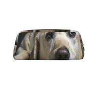 YOFIEN Precioso Estuche para lápices con diseño de Perro Labrador para niñas, Organizador de bolígrafos con Cremallera
