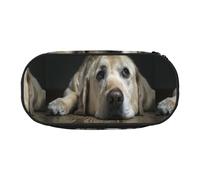 YOFIEN Precioso Perro Labrador, Estuche pequeño para lápices de Gran Capacidad, Organizador de papelería de Oficina