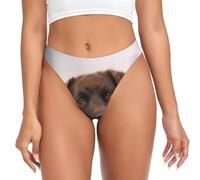 YOFIEN Ropa Interior sin Costuras para Mujer, Estilo Labrador marrón, Lavanda y Retriever. Braguitas Invisibles para Gimnasio.