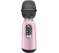 YOFITS YF73 Micrófono inalámbrico Bluetooth con 20 W de alta potencia, chip DSP para un sonido claro, conectividad de micrófono dual para canto dueto, reducción vocal con un solo clic, soporte para