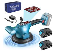 Yofuly Máquina Colocar Azulejos Compatible con Makk-ita 18V 21V Batería, Cortadora de Azulejos con 2 * 2000 mAh Batería 9 Velocidades, 550LB Adsorción, Ventosa de 160mm