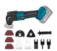 Yofuly Multiherramienta oscilante inalámbrica compatible con batería Makita de iones de litio de 18 V, herramientas eléctricas multifunción sin escobillas para cortar, moler, raspar (sin baterías)