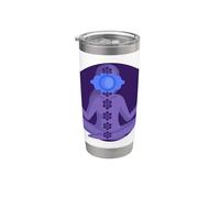 Yoga Ajna Conciencia Tercer Ojo Chakra Brahman Vaso térmico de acero inoxidable de doble pared