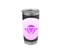 Yoga Ajna Conciencia Tercer Ojo Chakra Brahman Vaso térmico de acero inoxidable de doble pared