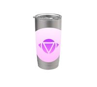 Yoga Ajna Conciencia Tercer Ojo Chakra Brahman Vaso térmico de acero inoxidable de doble pared