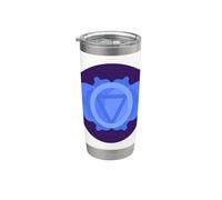 Yoga Ajna Conciencia Tercer Ojo Chakra Brahman Vaso térmico de acero inoxidable de doble pared