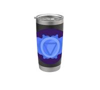 Yoga Ajna Conciencia Tercer Ojo Chakra Brahman Vaso térmico de acero inoxidable de doble pared