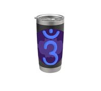Yoga Ajna Conciencia Tercer Ojo Chakra Brahman Vaso térmico de acero inoxidable de doble pared