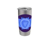 Yoga Ajna Conciencia Tercer Ojo Chakra Brahman Vaso térmico de acero inoxidable de doble pared