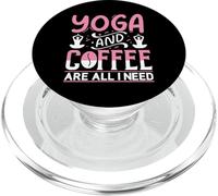 Yoga and Coffee Are All I Need PopSockets PopGrip para MagSafe
