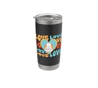 Yoga Anime-Manga Gatos Meditación Budismo-Budista Yoga Vaso térmico de acero inoxidable de doble pared