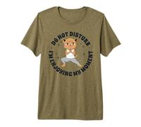 Yoga Anime-Manga Gatos Meditación-Budismo Divertidas Gatos Camiseta Premium