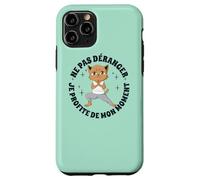 Yoga Anime-Manga Gatos Meditación-Budismo Divertidas Gatos Carcasa para iPhone 11 Pro