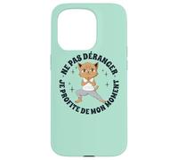 Yoga Anime-Manga Gatos Meditación-Budismo Divertidas Gatos Carcasa para iPhone 15 Pro