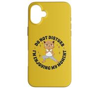 Yoga Anime-Manga Gatos Meditación-Budismo Divertidas Gatos Carcasa para iPhone 16 Plus