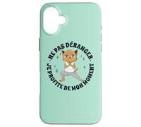 Yoga Anime-Manga Gatos Meditación-Budismo Divertidas Gatos Carcasa para iPhone 16 Plus