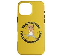 Yoga Anime-Manga Gatos Meditación-Budismo Divertidas Gatos Carcasa para iPhone 16 Pro Max
