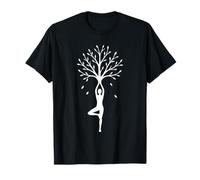 Yoga Árbol De La Vida Yoga Pose Silueta Yoga Amante Respirar Camiseta