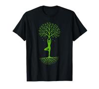Yoga Árbol De La Vida Yoga Pose Silueta Yoga Amante Respirar Camiseta