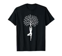 Yoga Árbol De La Vida Yoga Pose Silueta Yoga Amante Respirar Camiseta