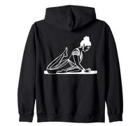 Yoga Arte Lineal Yogui Sudadera con Capucha