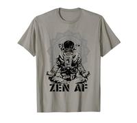 Yoga Astronauta Zen AF Divertido Mandala Meditación Lotus Pose Camiseta