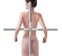 Yoga Bar Postures Corrector, 2025 Anti-Buckle Yoga Stick For Back & Neck, Anti-Hunchback Fitness Training Cross Stick, Gymnastics Sticks With Stainless Steel Core & Foam For Adults & Children