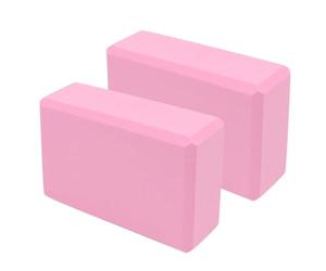 Yoga Brick - 2-Pack Stretch Blocks | Wedge Shaped, Slip-Resistant Yoga Blocks For Balance, Stretching, Handstands, Gym, Home Workouts, Squatting, Meditation, And Beginner Exercises