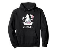 Yoga Caballo Zen AF Meditación Pose Espiritual Pez Koi Sudadera con Capucha
