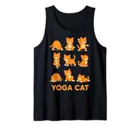 Yoga Cat Divertido para Amantes De Gatos Y Meditación Camiseta sin Mangas