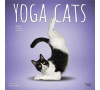 BrownTrout Calendario Yoga Cats (Katzen Yoga) 2026 – 16 meses – Multilingüe