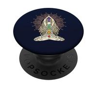 Yoga Chakra Namaste Buda Energía Lotus Karma Om PopSockets PopGrip Adhesivo