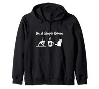 Yoga Coffee and Cats Lover - I'm A Simple Woman Sudadera con Capucha
