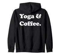 Yoga & Coffee Meditation Lifestyle Funny Saying Sudadera con Capucha