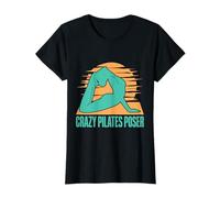 Yoga Crazy Pilates Poser Yoga Divertido Camiseta
