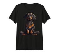Yoga Dachshund Camiseta Premium