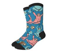 Yoga De La Pereza Calcetines Hombre 40Cm Divertidos Calcetines Diseño Calcetine Para Tennis Adulto Trabajo