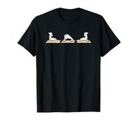 Yoga Deportes Ejercicio Meditación Relajarse Divertido Perro Yoga Poses Camiseta