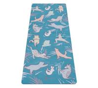 Yoga Design Lab La esterilla de yoga para niños | respetuosa con el medio ambiente + apoyo + colorido | no tóxica | ideal para yoga, gimnasia, ejercicio, atletismo | incluye correa (jungla, 4 mm)