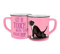 Yoga Dogs & Cats 13545 Yoga Dogs Inner Pup - Taza de desayuno (cerámica, 400 ml)
