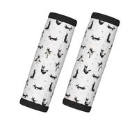 Yoga dogs funny Boston terrier - Manija de equipaje para veliz, fundas suaves para asas de equipaje, identificadores de etiquetas para maletas, accesorios de equipaje de viaje esenciales para volar