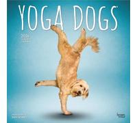 Yoga Dogs Official 2026 12 X 24 Inch (Hanging) Monthly Square Wall Calendar Plastic-Free